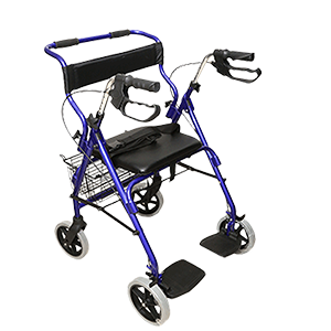 Andadera Rollator Hibrida Azul